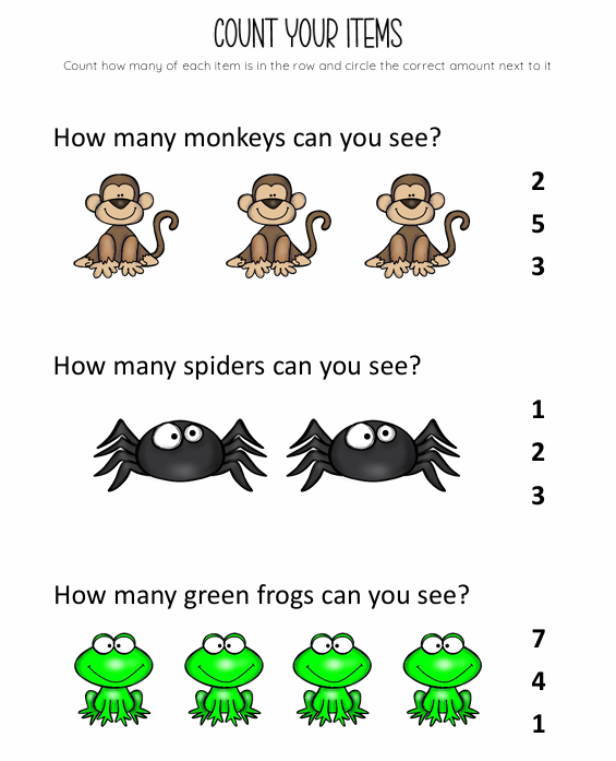 Animal Counting Match